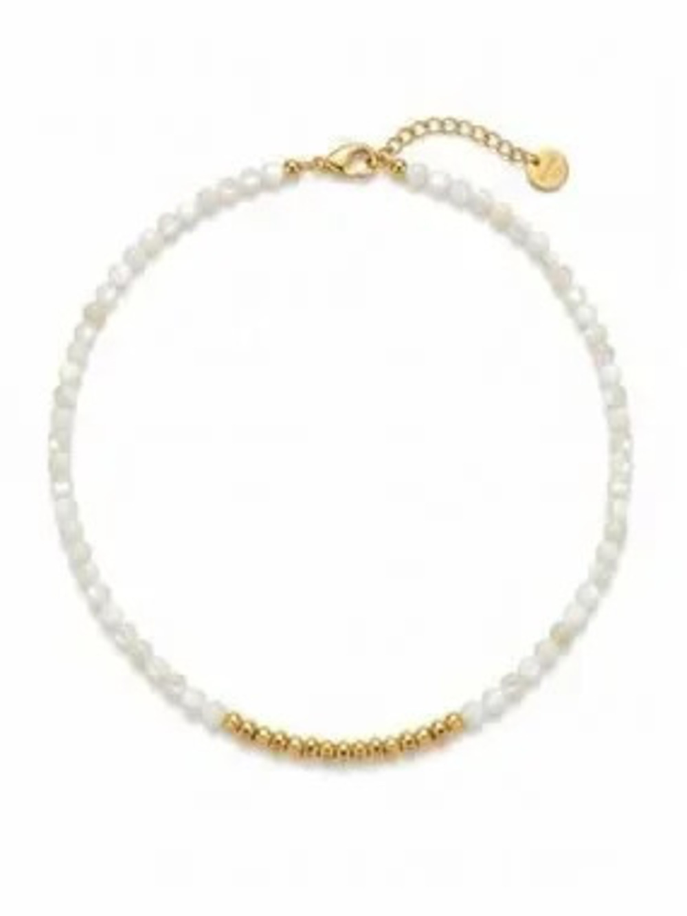 Shell Gold Bead Necklace (7318)